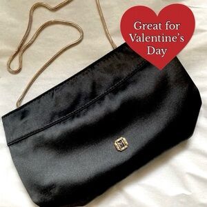 Monet Black Satin Purse